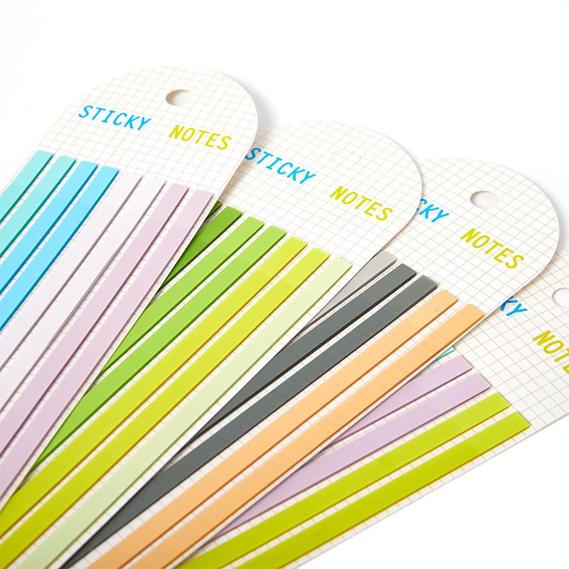 160 шт. цвет миндального печенья длинные липкие заметки прозрачные вкладки-флаги наклейки чрезвычайно