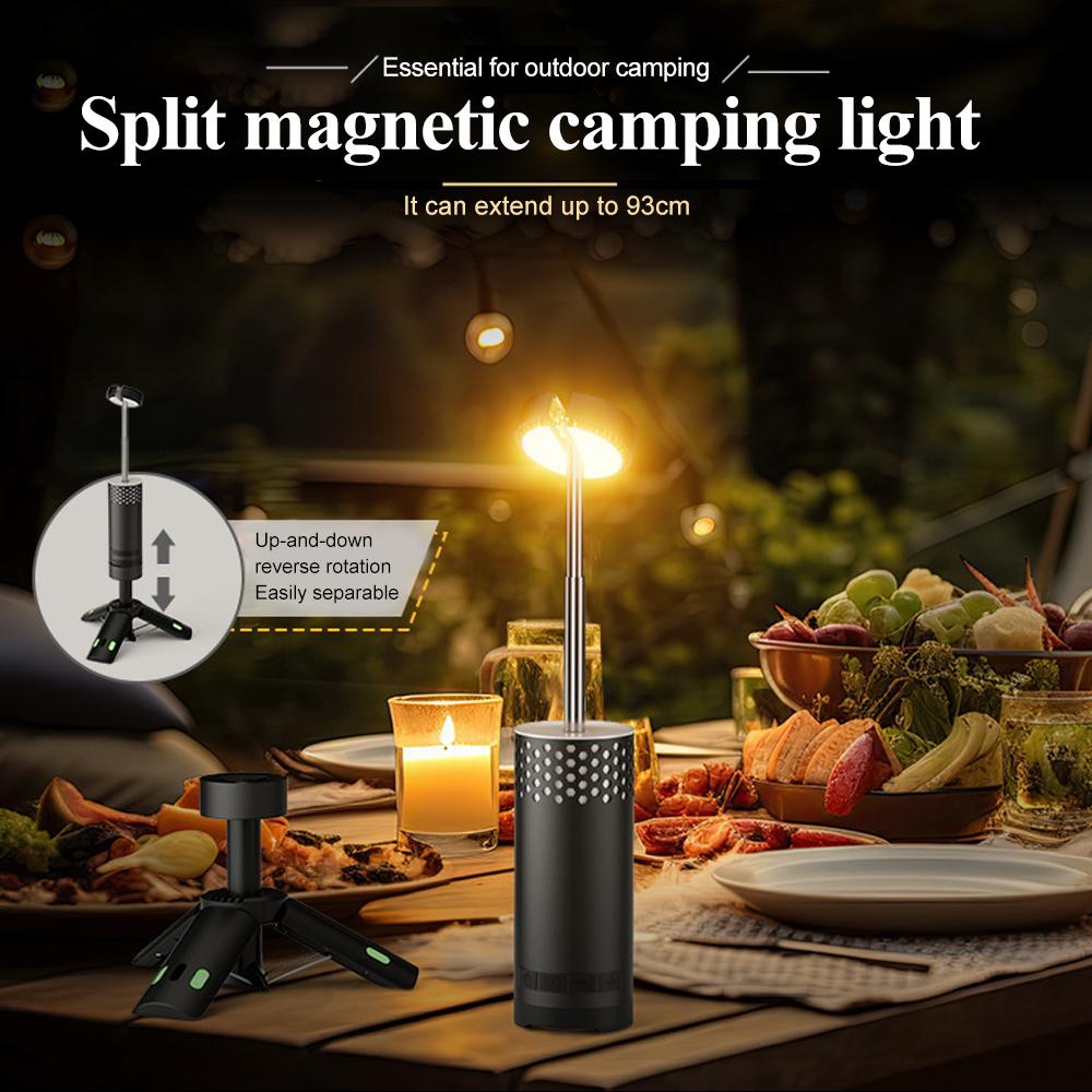 Rechargeable Camping Light 10000mAh Portable Telescopic Flashlight with Tripod Emergency Light Tent Outdoor Dimmable Table Lamp