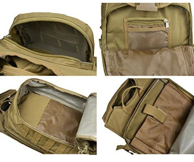 Рюкзак штурмовой рюкзак многофункциональный камуфляж уличный тактический мешок военное снаряжение большой емкости 40 л водонепроницаемый прочный военный рюкзак