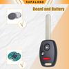 SUPALAND Key Fob Keyless Entry Fits for Honda CRV CRZ Fit Insight Accord Crosstour 2007 2008 2009 2010 2011 2012 2013 Remote Control Head Key