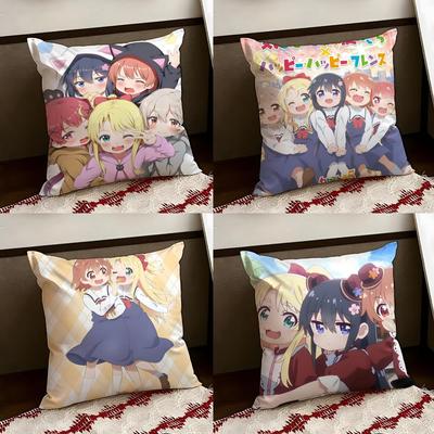 Аниме Милый WWataten Наволочка Двусторонняя Мягкая Прочная Подушка Чехол для Дома Автомобиля Многоцелевое Использование для Ежедневного Комфорта