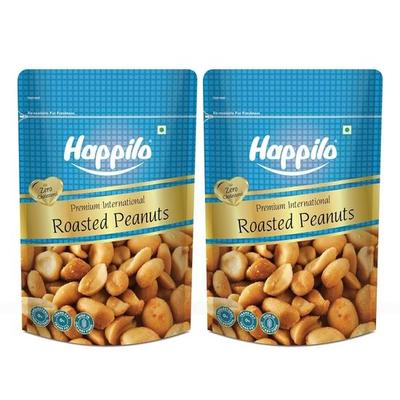 Арахис жареный премиум Happilo 160 г (Упаковка из 2 шт.), Богат белком, клетчаткой и необходимыми питательными веществами, полезный перекус, насыщенный вкус