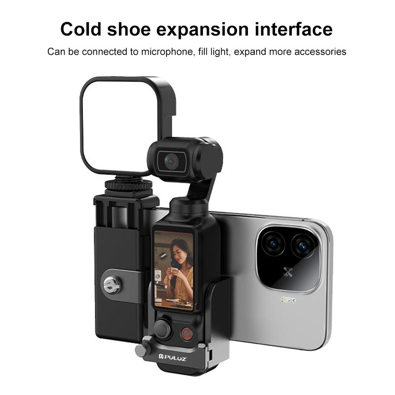 PULUZ Protective Frame Expansion Phone Clamp Adapter Bracket For DJI OSMO Pocket 4P / 4 / 3 Handheld Gimbal Camera Accessories
