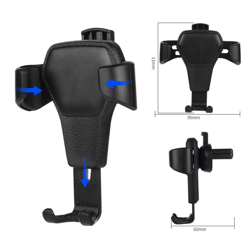 1X Anti-Skid Anti-Fall Anti-Mobile Phone Scratching Car Air Outlet Gravity Mobile Phone Bracket