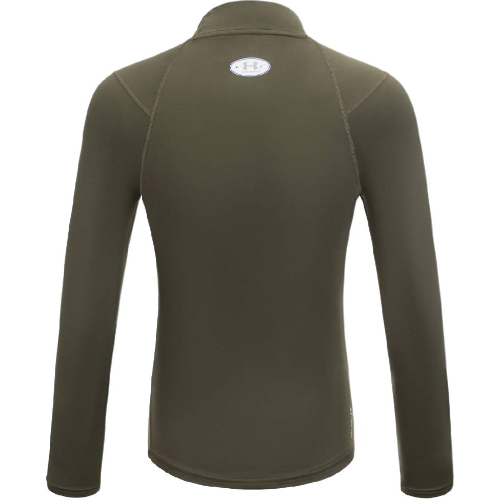 Under Armour Мужская одежда для фитнеса ColdGear Пыльно-зеленый/390 Воротник-стойка Умеренная 6013961-390