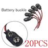 20 шт. черный корпус из искусственной кожи T-типа WiRed 9V разъем для аккумулятора