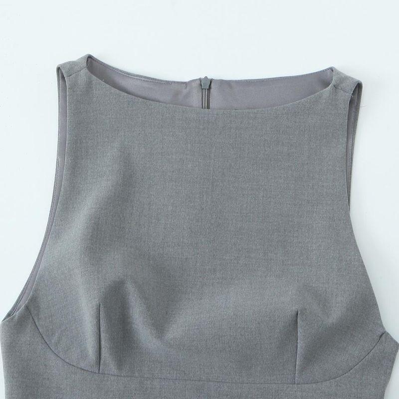 Kaslead New Arrival Women's Clothing Fashion Style Silm Poplin Patchwork Short Dress 2305554