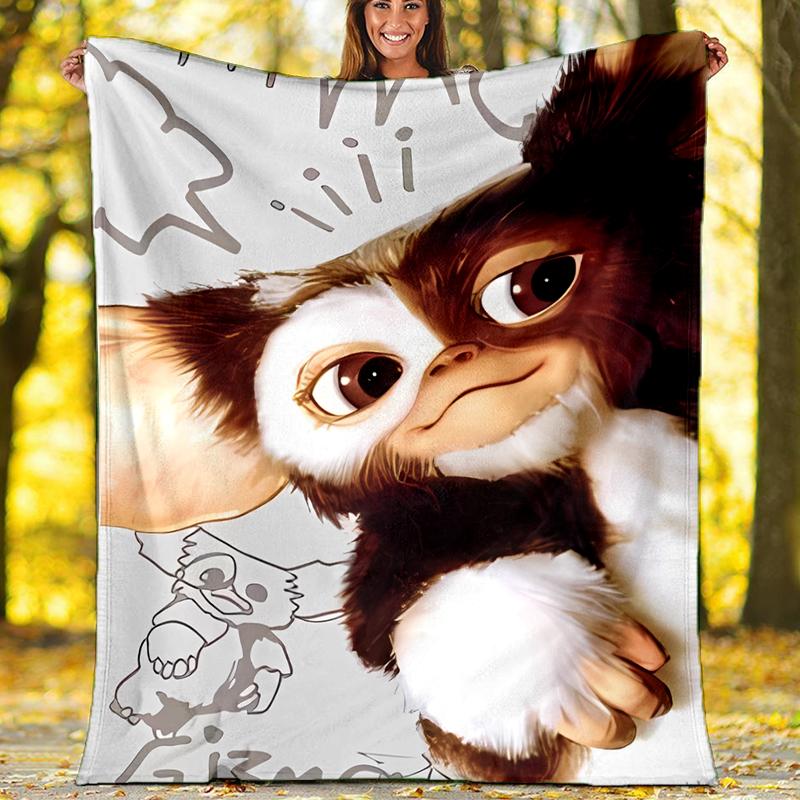 Gremlins Theme Printed Blanket - Perfect for Couch, Bed, Travel & Outdoor Use | Machine Washable, Cozy & Durable.