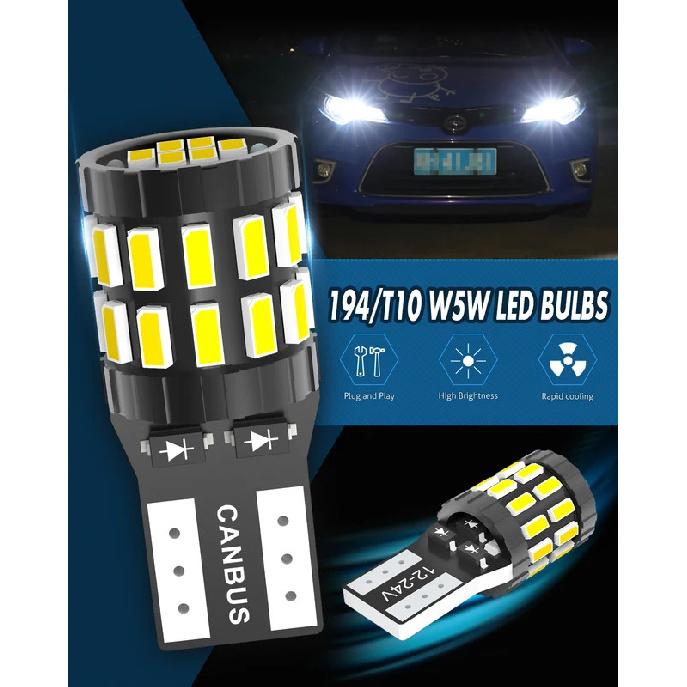 2x Canbus Car Led T10 W5W White 6000K Interior Dome And Trunk License Plate Light 3014 SMD For Nissan Altima Rogue Sentra Maxima