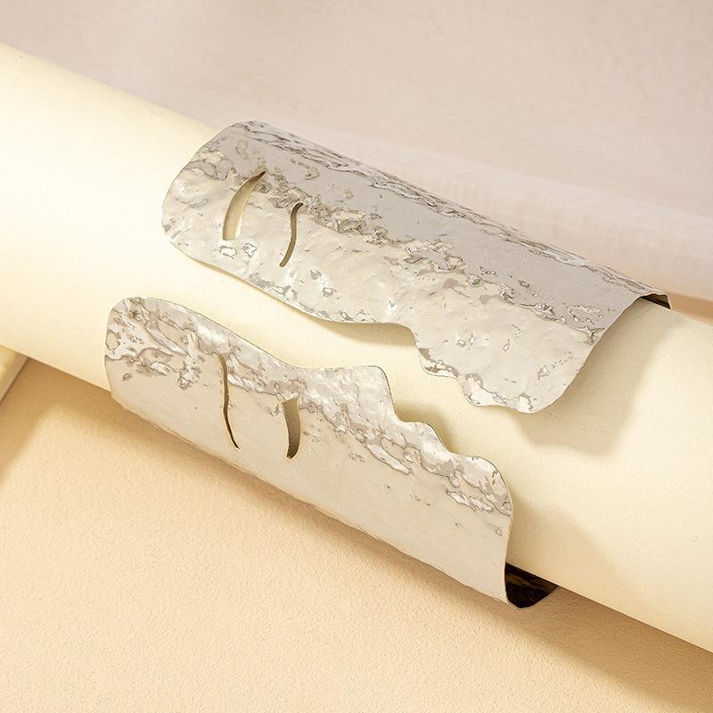 Модные преувеличенные панк-металлические браслеты-манжеты для женщин и мужчин, браслеты с широким отверстием, ювелирные изделия для вечеринок