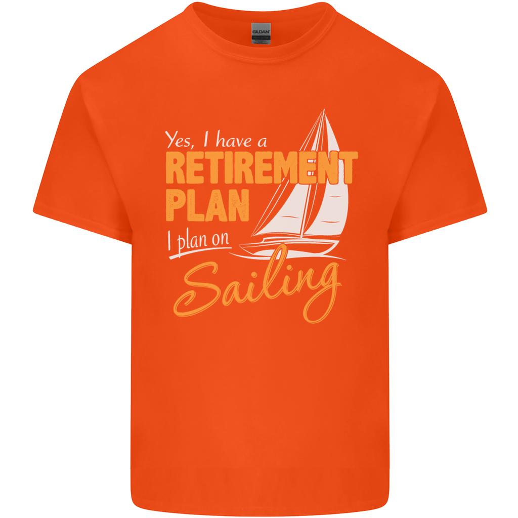 RetireUnisext Plan Sailing Sailor Boat Funny Unisexs Light Cotton TShirt