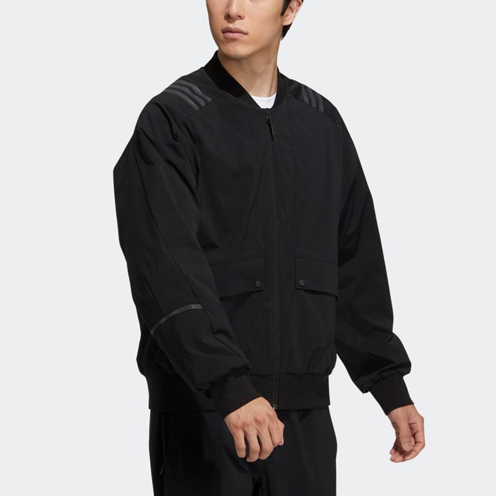 Adidas Jackets Men's Black Stand Collar Moderate Pilot H40231