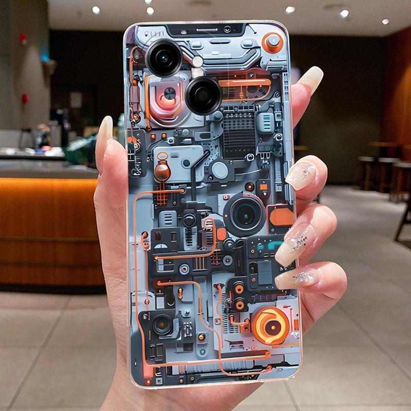 Чехол для Tecno Spark Go 1 Pop9 Роскошный Дракон Милый Крутой Мальчики Девочки Прозрачная Задняя Крышка Tecno Spark Go 1 1s Pop 9 Чехол для Телефона