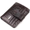 Interesting Men's Wallet Made of Genuine Leather with Crocodile Embossing CANPELLINI Purse 21689 Brown