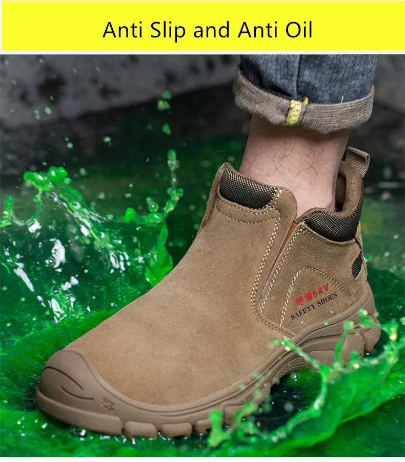 Insulated Plastic Toe Cap Safety Shoes Welding Work Shoes Anti-slip Rubber Outsole Safety Sneakers for Work Anti-puncture Boots