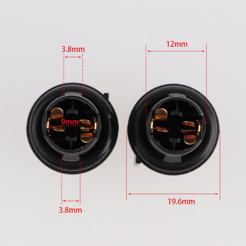 2Pcs 6R3Z-13411-BA For Ford Focus Mondeo License Plate Fog Lights Bulb Holder Socket Base Accessories