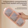 Reusable Food Storage Container Leakproof Seasoning Tray Stainless Steel Lunch Box  Office
