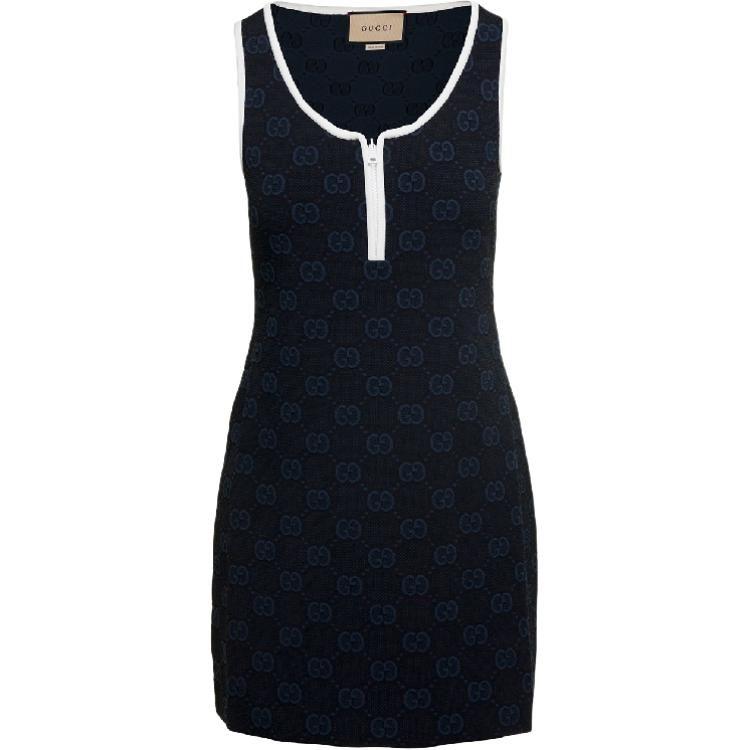 Gucci Женские майки Синие С круглым вырезом Умеренный прямой крой 754062-XKDCR-1142