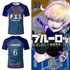 Anime Charles Shirt Cosplay Costumes #6 Football Club Jersey Charles Soccer Training T-Shirt 3D Printing