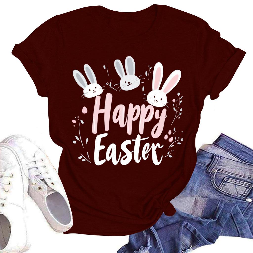 Женская повседневная свободная футболка с принтом, круглый вырез, пуловер, короткий рукав, топ