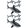 FRCOLOR8pcs Jouets Requins Flottants Jouets Requins Gonflables Décorations Requins Flottants Gonflables