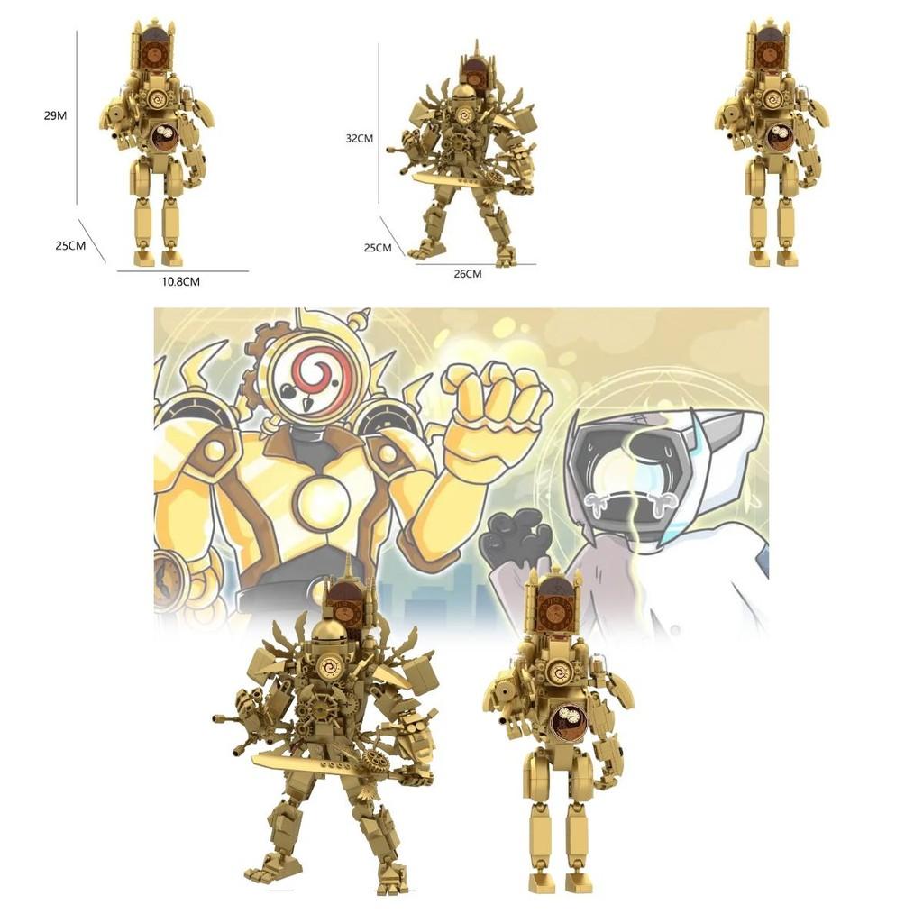 Skibidi Toilet Block Set With Abs Plastic Construction For Creative Building Enthusiasts