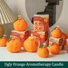 Ugly Orange Aromatherapy Candles Realistic Fruit Wedding Party Gifts DIY Fashion Photo Props Guest Gifts Desktop Decorations