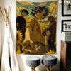 Gorillaz Wall Tapestry Aesthetic Wall Hanging Printed Fabric Blanket Decorative Tapestries for Bedroom Living Room Home Decor