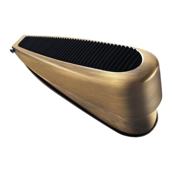 Пружинный дверной стопор, клиновой настенный протектор, прочный, регулируемый по высоте, противоскользящее резиновое дно