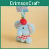 Plush Elephant Adorable Keychain With Soft Fur Bag Ornament Gift Doll