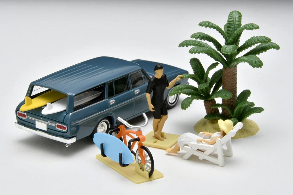 Geocolle 64 Car Snap 19a Surfing ABS частично мини-машина набор 1/64# смола/ПВХ куклы/аксессуары (окрашенный, собранный) + литье под давлением