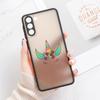 Чехол S23 Ultra для Samsung Galaxy S23 S22 Ultra S20 S21 FE Plus S10 Lite S24 Чехол для телефона Матовый Прозрачный Чехол Забавные Единороги Радуга