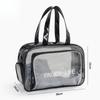 Transparent PVC Large Capacity Storage Bag Swimming Bags Women Large Wet Dry Separation Sports Bag Beach Fitness Travel Handbag