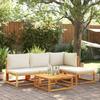 VidaXL 5-Piece Garden Sofa Set with Cushions In Acacia Wood and Rope 3278848