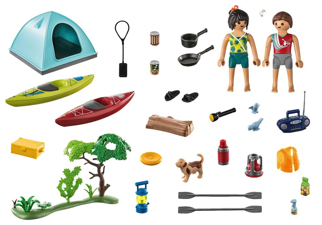 Playmobil кемпинг речной лагерь 71425