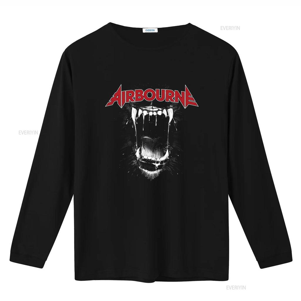 Airbourne Rock Band T Shirt Tour Te1508 5HCR Bold Design for Music Fans vintage Washed Casual Comfortable Slightly Versatile