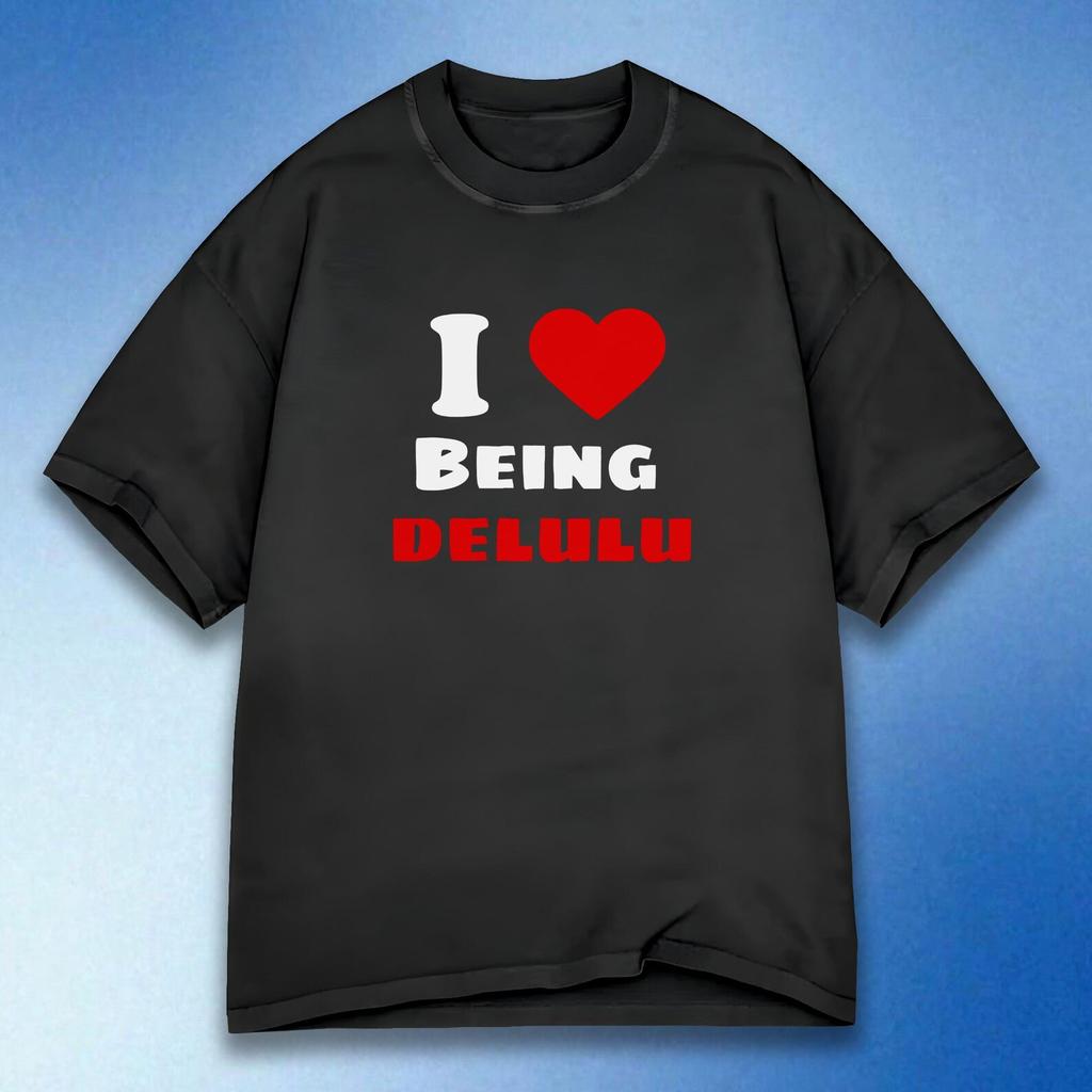 I Heart Delulu T-Shirt and kids shirt, Funny Vintage Y2K Aesthetic Graphic Tee, Trendy Streetwear Unisex Top, Gift Idea, Comfort Colors
