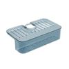 Non-Slip Faucet Wipes Shelf Plastic Sink Drainer Rack Sink Sponge Rag Drainer Rack  for Kitchen