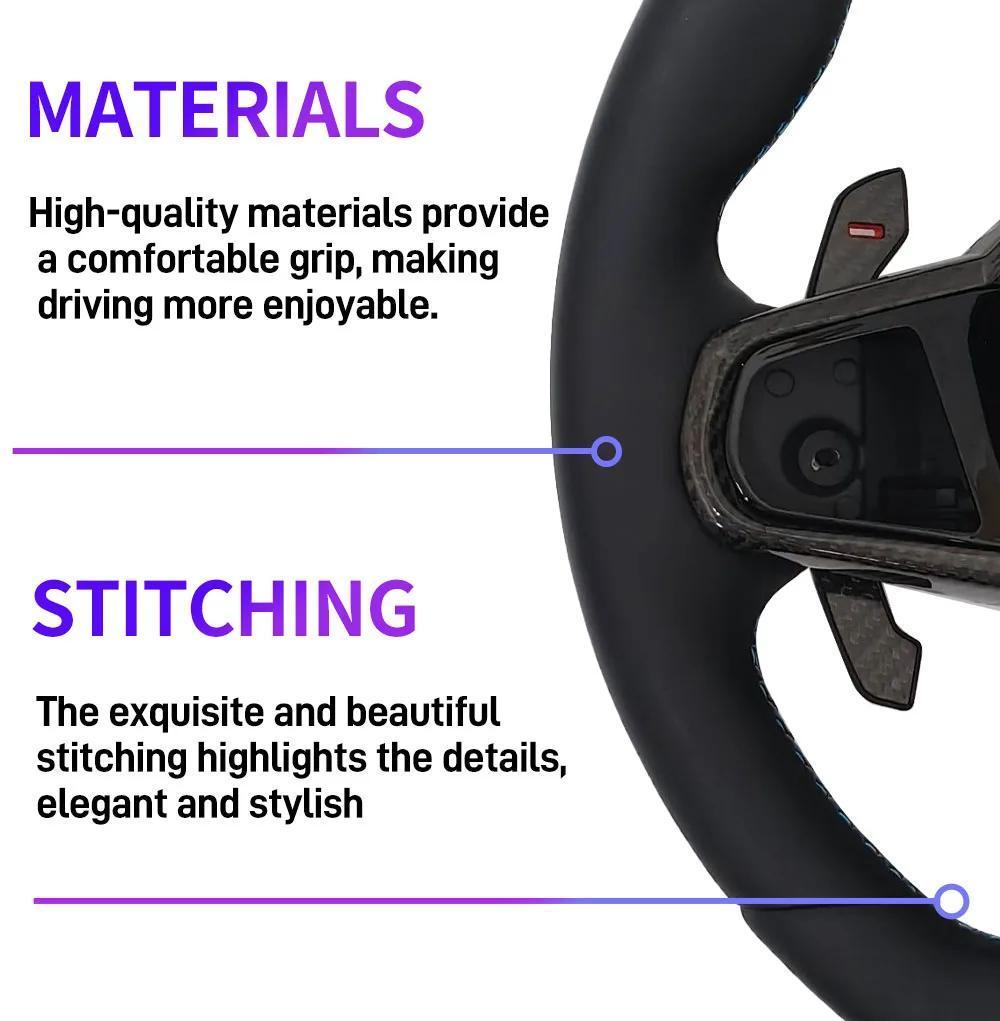 2026 Steering wheel Customized CS Nappa Leather For BMW 3 4 5 Series G01 G20 G21 G80 G81 G22 G23 G26 G30 G32 G87 G80 Car Accessories Sports Wheel