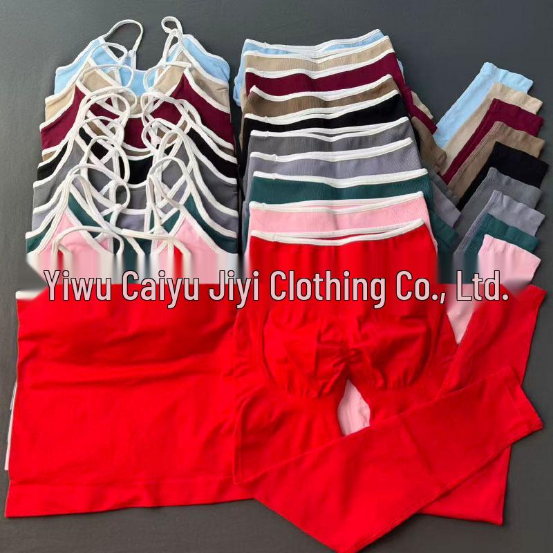 Женский бесшовный спортивный костюм для йоги TEVEO с цветовыми блоками: Быстросохнущая одежда для фитнеса с красивым дизайном спины.