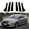 6 шт. для Ford Mondeo MK4 2008-2013 глянцевый черный автомобильный дверной, оконный столбик, крышка, комплекты накладок, сменные комплекты