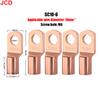JCD 5/10/20pcs Copper Lug Ring Wire Connectors Bare Cable Electric Crimp Terminal SC4-6 SC6-6 SC6-8 SC10-6 SC16-6 SC16-8 SC25-8