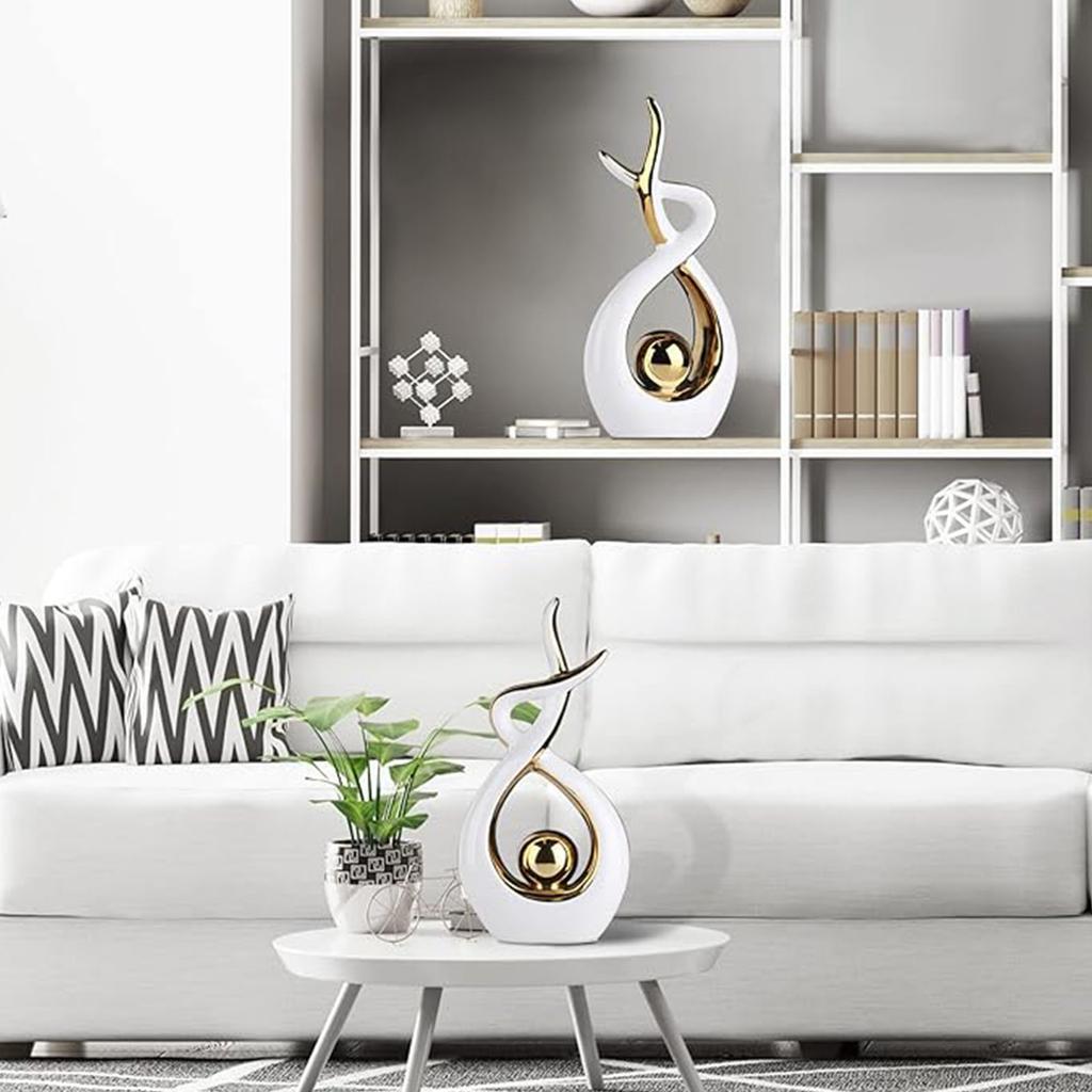 Украшение для дома Современное абстрактное искусство Керамическая статуя Украшение обеденного стола Столовая Офисное ядро Украшение гостиной Кофе