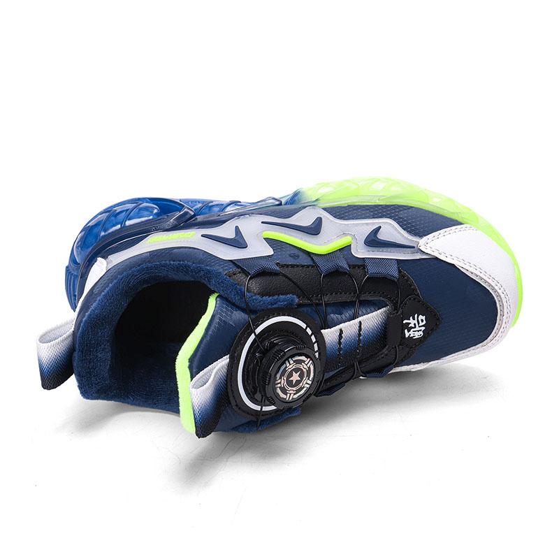 Осень/Зима Плюс Бархатные Кроссовки Для Девочек Детские Кроссовки Из Хлопка Кроссовки Водонепроницаемые Теплые Ультралегкие Кроссовки Для Мальчиков Для Зимы