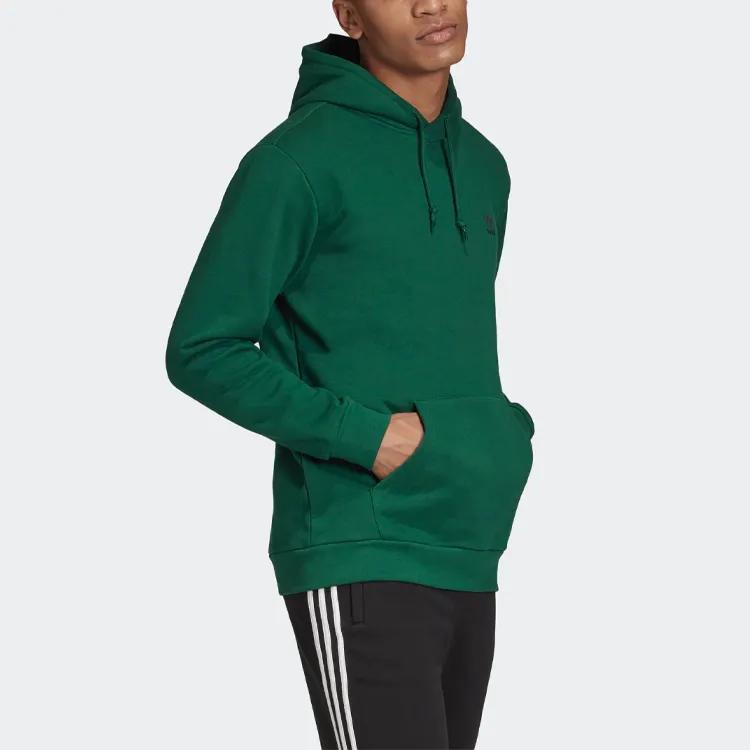 Adidas Originals Sweatshirts Men's Green Hooded Moderate Regular (Unisex) Sweatshirts GD2569
