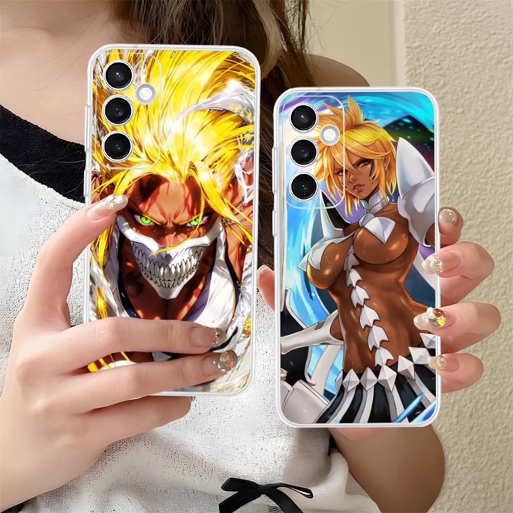 Чехол для телефона Bleach Tier Harribel для Samsung Galaxy S25 S24 S23 S22 S21Plus FE Ультрапрозрачный Цветной Чехол Красивый Чехол