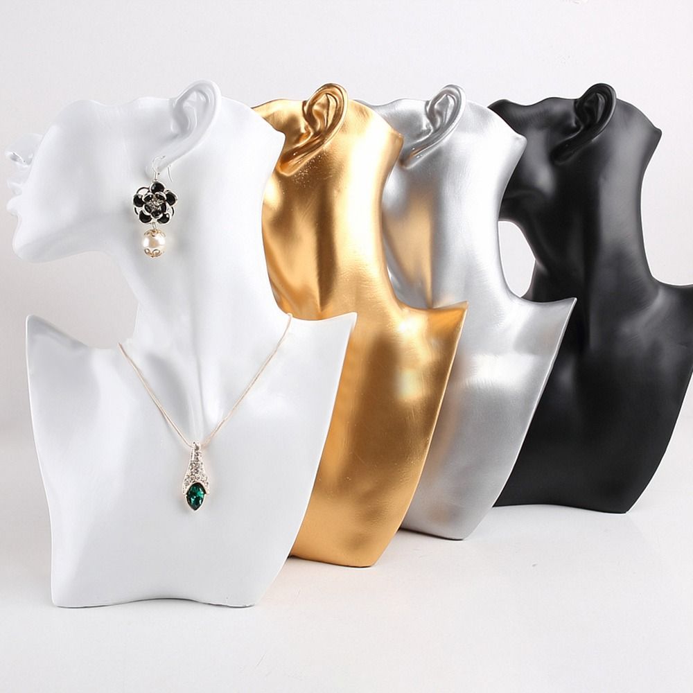 Side Face Mannequin Jewellery Storage Rack Holder Necklace Bracelets Earrings Holder