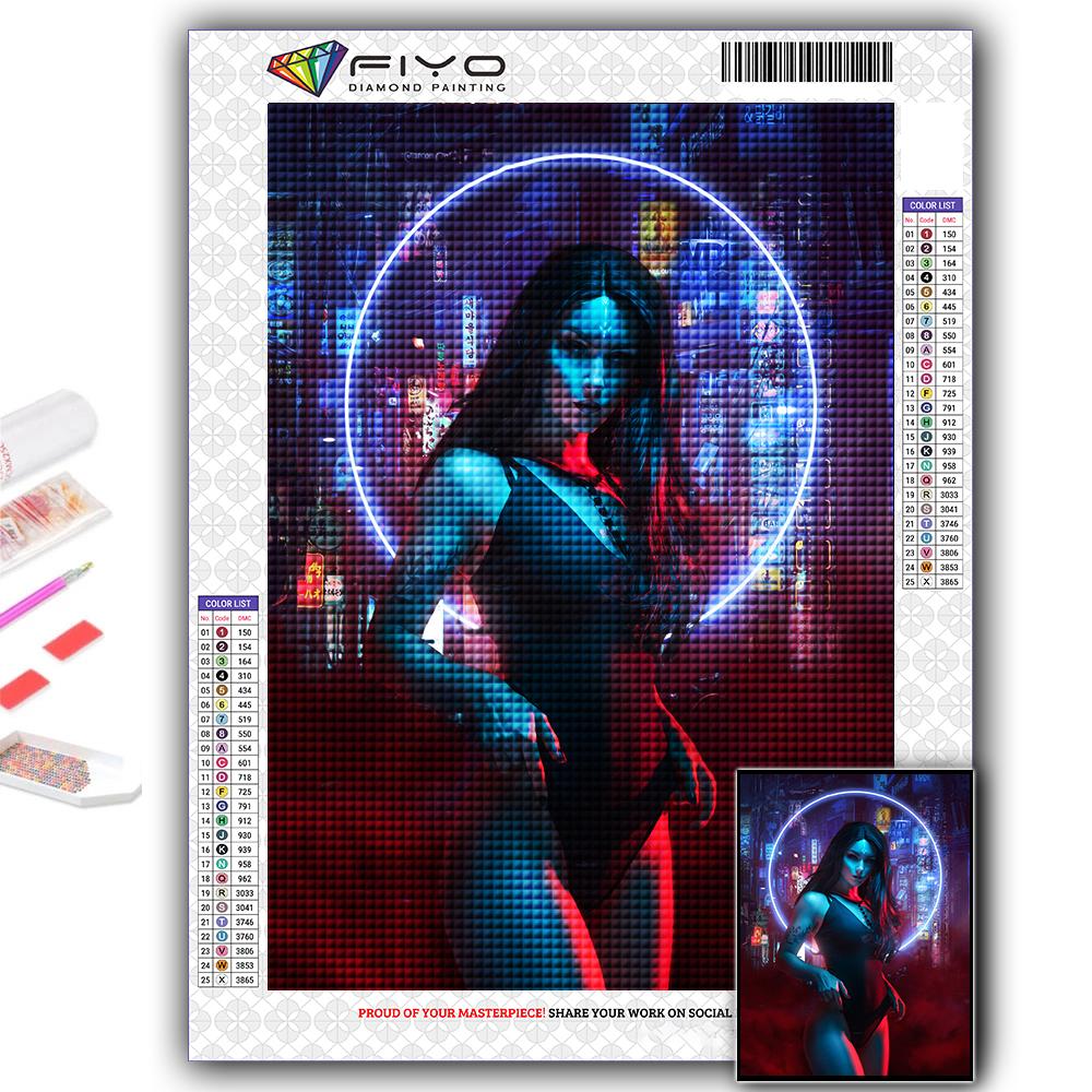 DIY 5D алмазная живопись Киберпанк сексуальное искусство вышивка крестом комплект полная дрель вышивка мозаика художественная картина стразы подарок