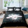 Cinnamoroll patterned soft and comfortable duvet cover, children's bedding set, available in king, large, single and double size