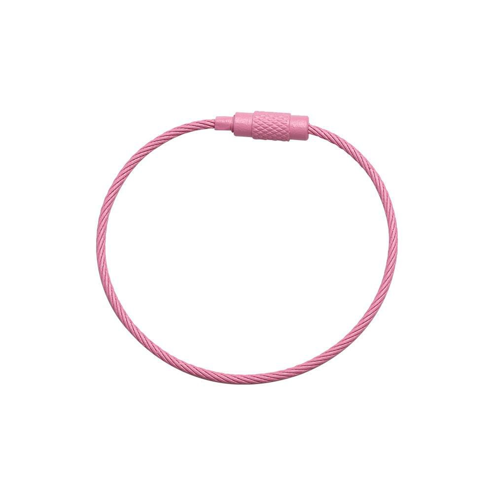 10 шт. 1,5*150 мм Держатель Петля Круглый На Открытом Воздухе Лагерь Кабель Проволока Брелок Веревка EDC Брелок Винтовой Замок